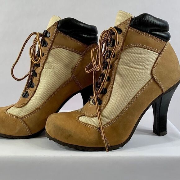 VINTAGE LENOXX  HIGH HEEL WORK BOOTS SIZE 7.5 - Picture 3 of 7